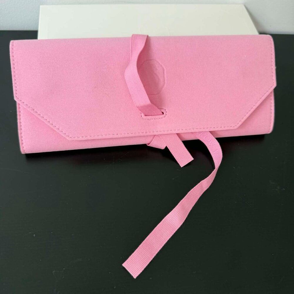 Swarovski Pink Iconic Swan Jewelry Roll | Travel Jewelry Pouch | NIB